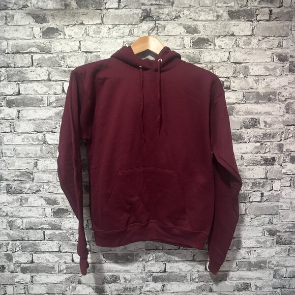 EUC Hanes Eco Smart Women's Burgundy Hoodie Size Small - Picture 1 of 10